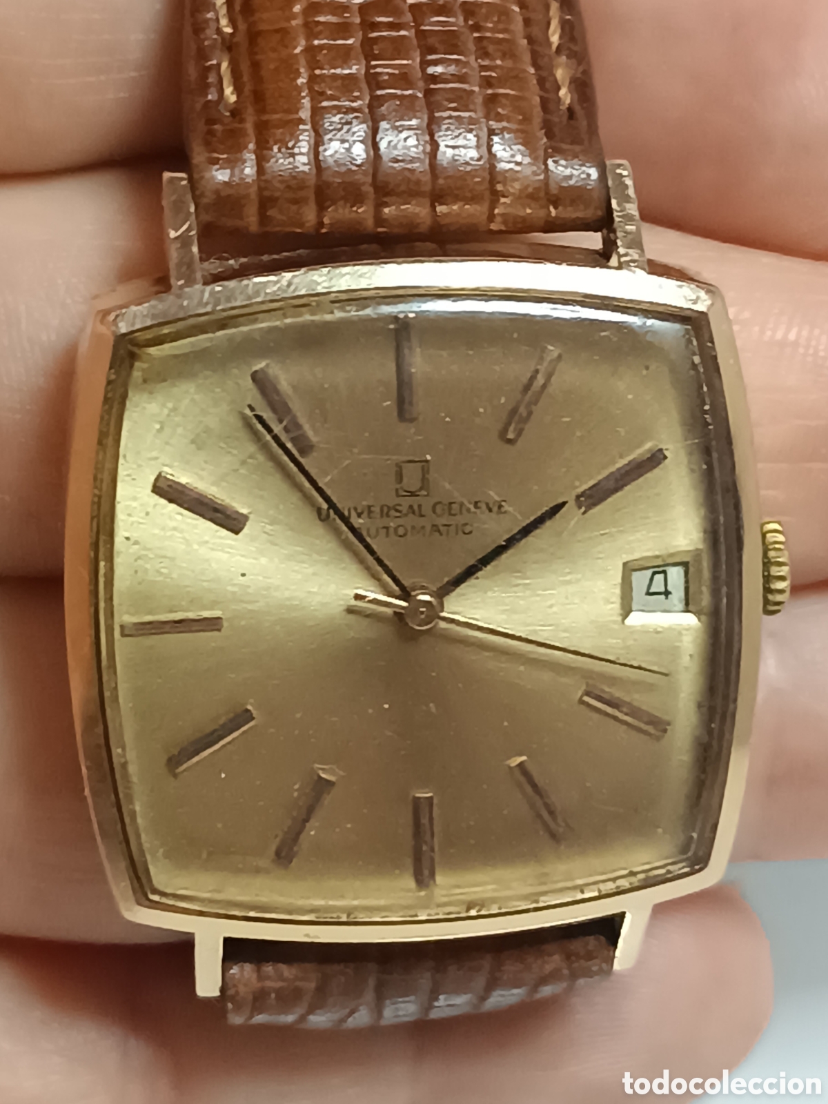 Relojes de pulsera: Reloj de Oro Universal Geneve funcionando - Foto 11