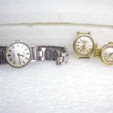 Relojes de pulsera: LOTE DE 3 ORIGINALES RELOJES TISSOT AÑOS 60 2 ORO 20M GOLD LOTE WATCHES. Lote 363511545