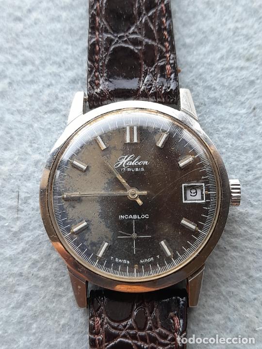 Relojes de pulsera: Reloj Marca Halcon. Cl&aacute;sico de Caballero. Funcionando. - Foto 5