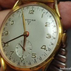 Relojes de pulsera: MAGNIFICO RELOX CERTINA POINTER DATE DE 40MM Y 1955 PLAQUÉ EN ORO 20M. (VEAN EL VÍDEO)