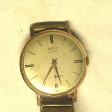 Relojes de pulsera: ALTUS DE LUXE, RELOJ PULSERA FUNCIONA. MED. 35 MM SIN CONTAR CORONA. Lote 400862699