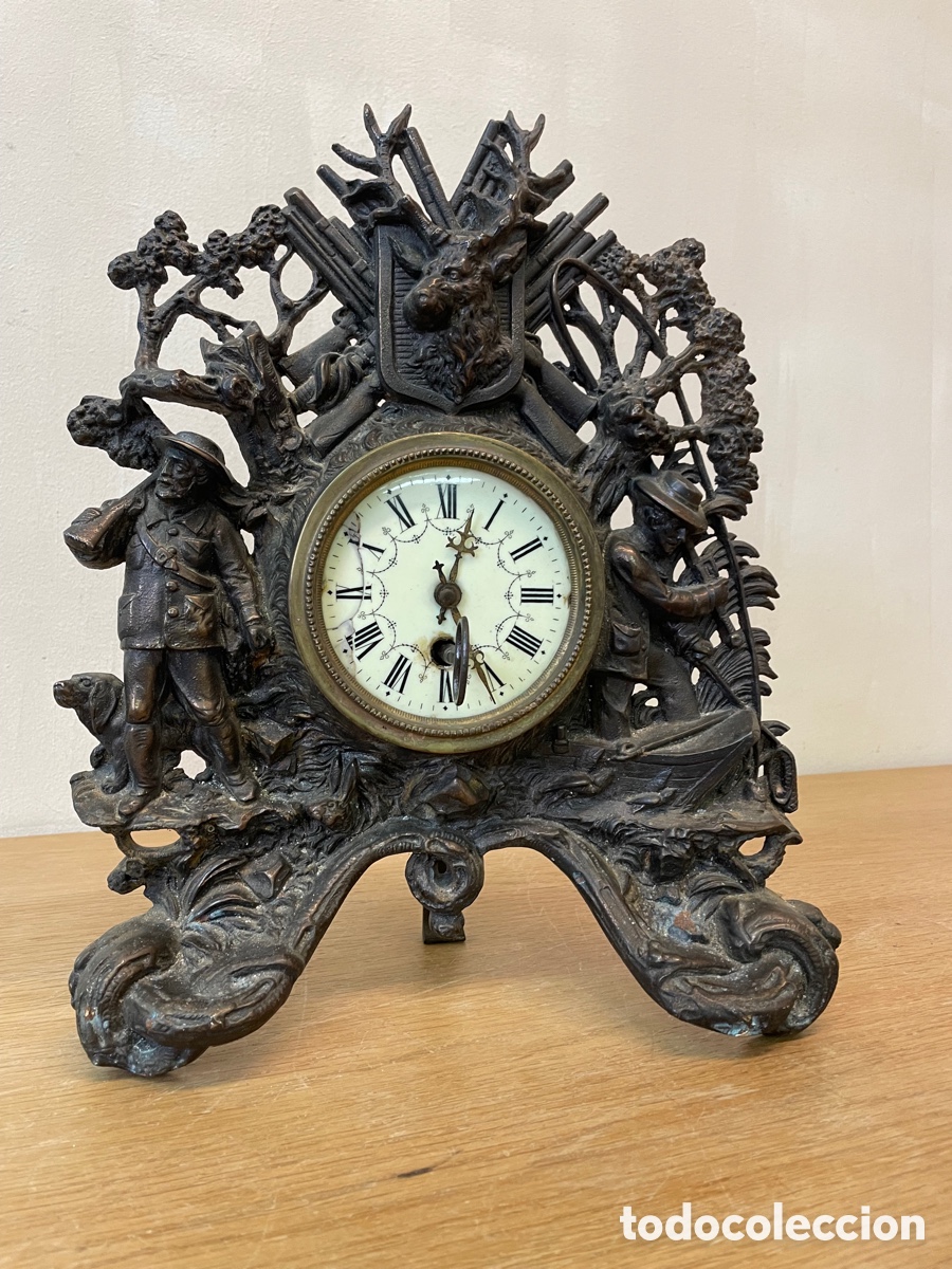 Relojes de pulsera: Reloj de sobremesa en hierro FUNCIONANDO - Foto 1
