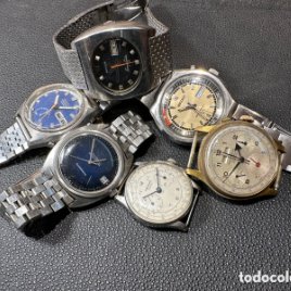 Lote de relojes procedente de antigua relojería (Omega, Universal, seiko, cronos..)