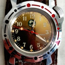 Relojes de pulsera: RELOJ DE PULSERA SOVIÉTICO VOSTOK / BOCTOK - CORREA BUND CON BURBUJA DE BRÚJULA. Lote 402149609