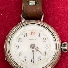 Relojes de pulsera: ANTIGUO RELOJ DE PULSERA, DE SRA, EN PLATA DE LEY. MODERNISTA. FUNCIONANDO. Lote 403417884