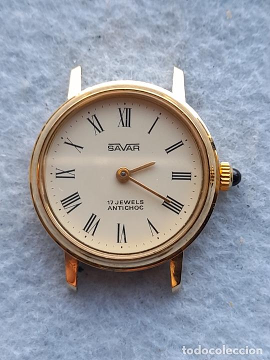 Relojes de pulsera: Reloj Marca Savar. Cl&aacute;sico de dama. Funcionando. - Foto 5