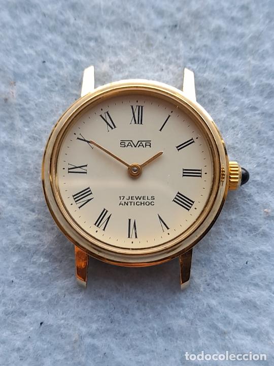 Relojes de pulsera: Reloj Marca Savar. Cl&aacute;sico de dama. Funcionando. - Foto 1