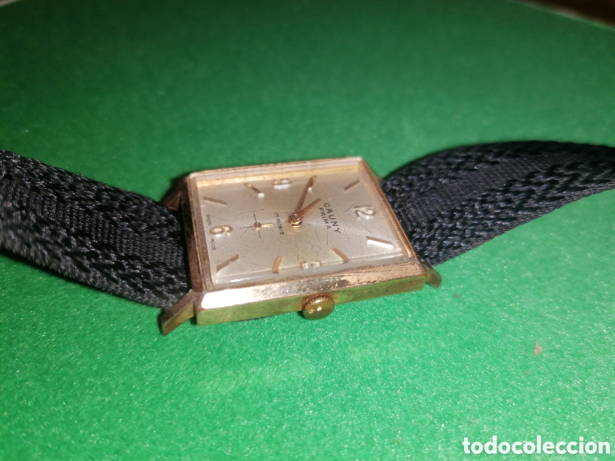 Relojes de pulsera: Antiguo reloj CAUNY PRIMA - Foto 4