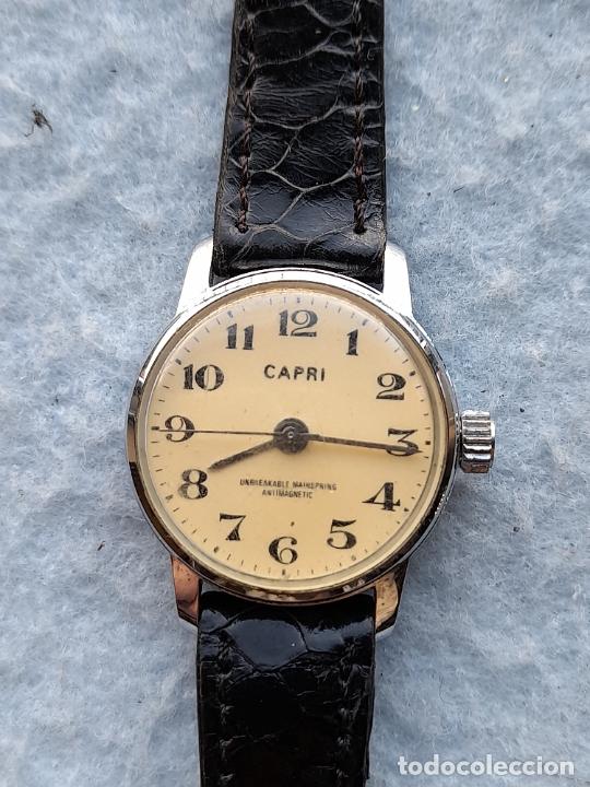 Relojes de pulsera: Reloj marca Capri. Cl&aacute;sico de dama. - Foto 10