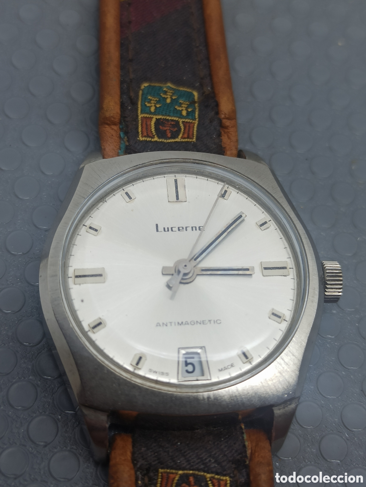 Relojes de pulsera: Reloj hombre lucerne antimagnetic Funciona - Foto 2