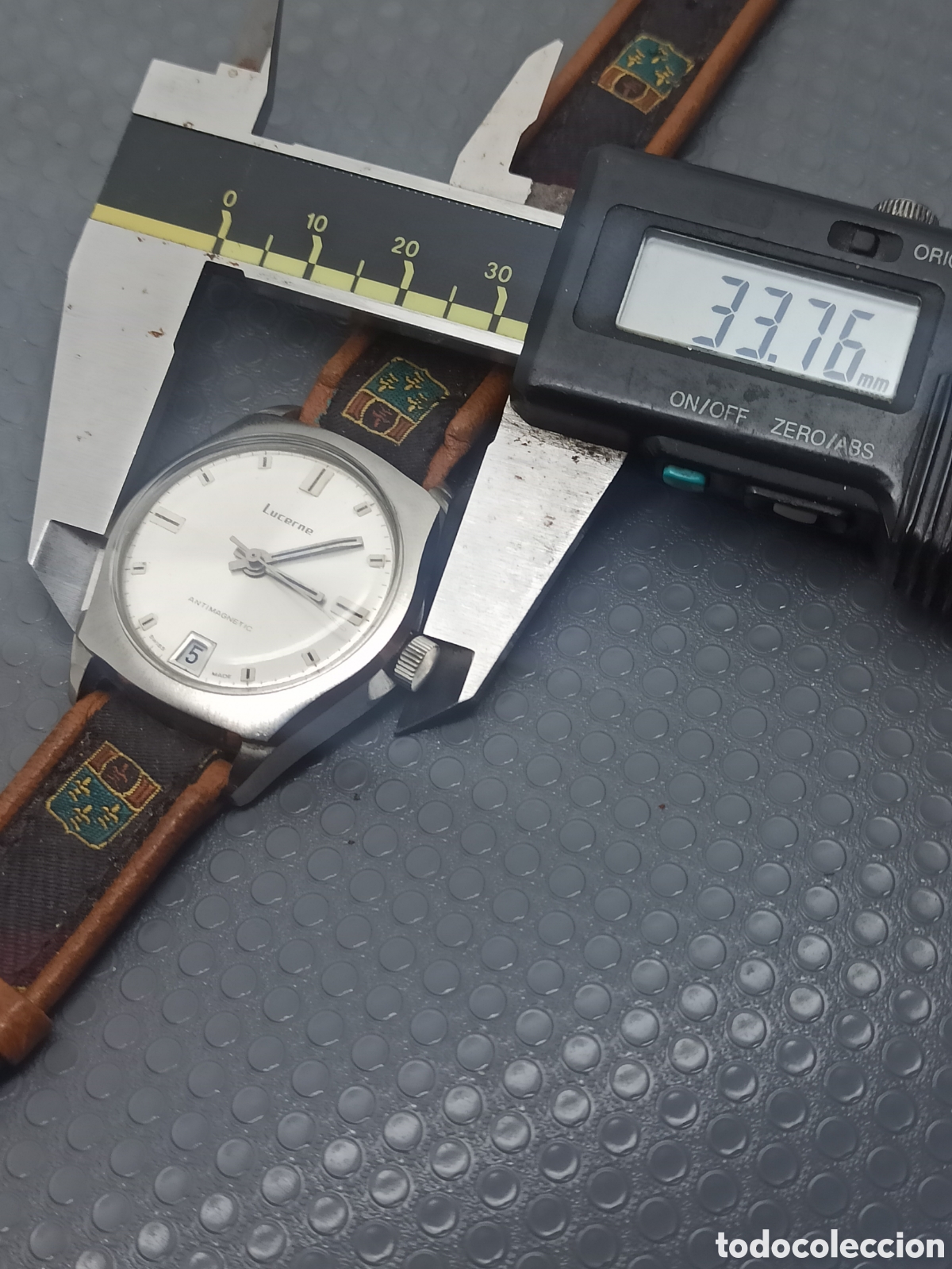 Relojes de pulsera: Reloj hombre lucerne antimagnetic Funciona - Foto 3