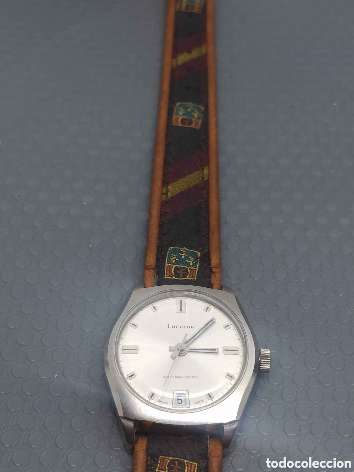 Relojes de pulsera: Reloj hombre lucerne antimagnetic Funciona - Foto 6