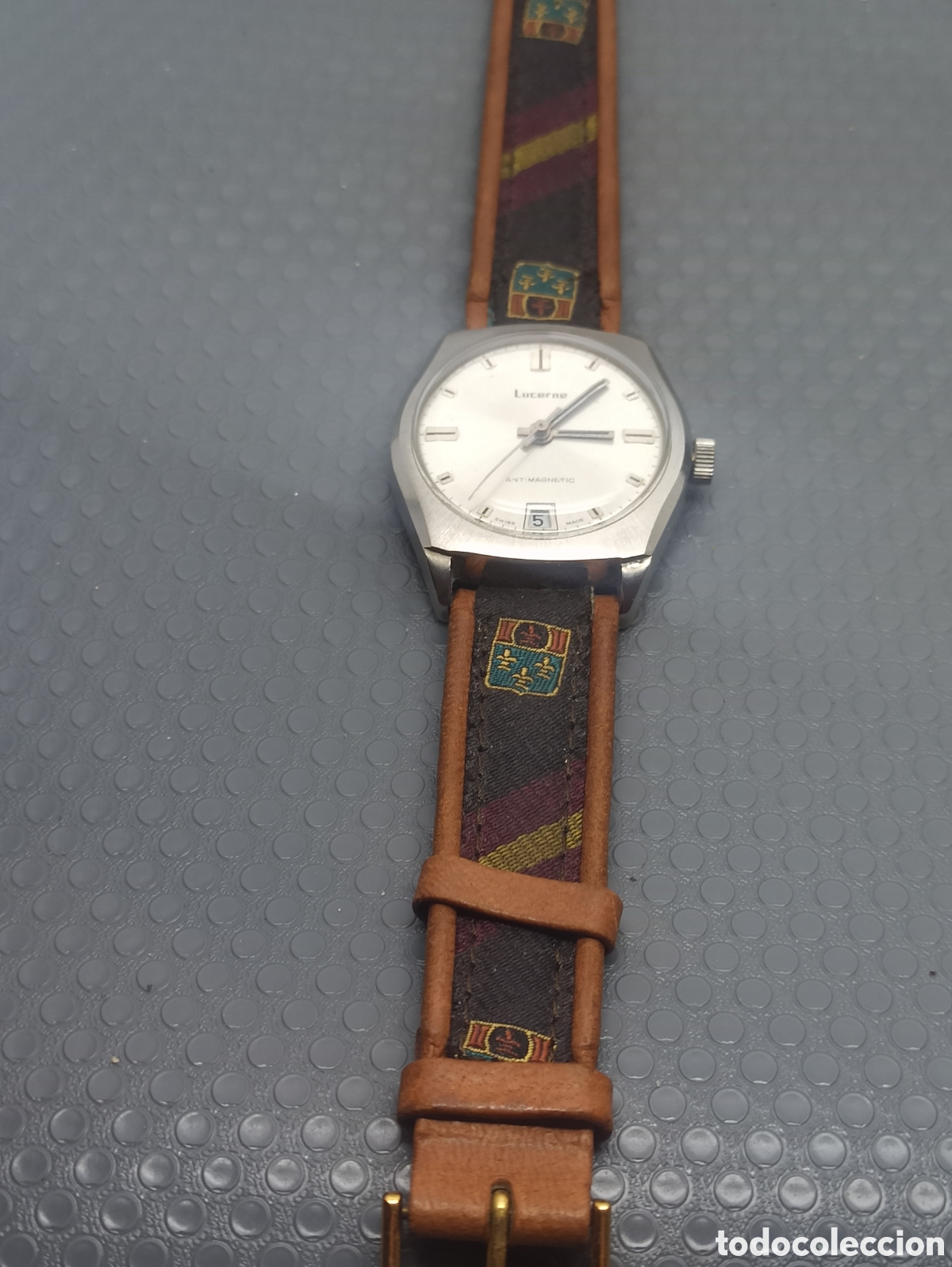 Relojes de pulsera: Reloj hombre lucerne antimagnetic Funciona - Foto 7