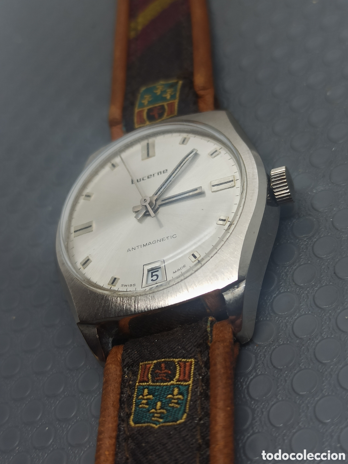 Relojes de pulsera: Reloj hombre lucerne antimagnetic Funciona - Foto 9
