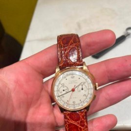 Antiguo Reloj oro 18 k de caballero manual cronometro