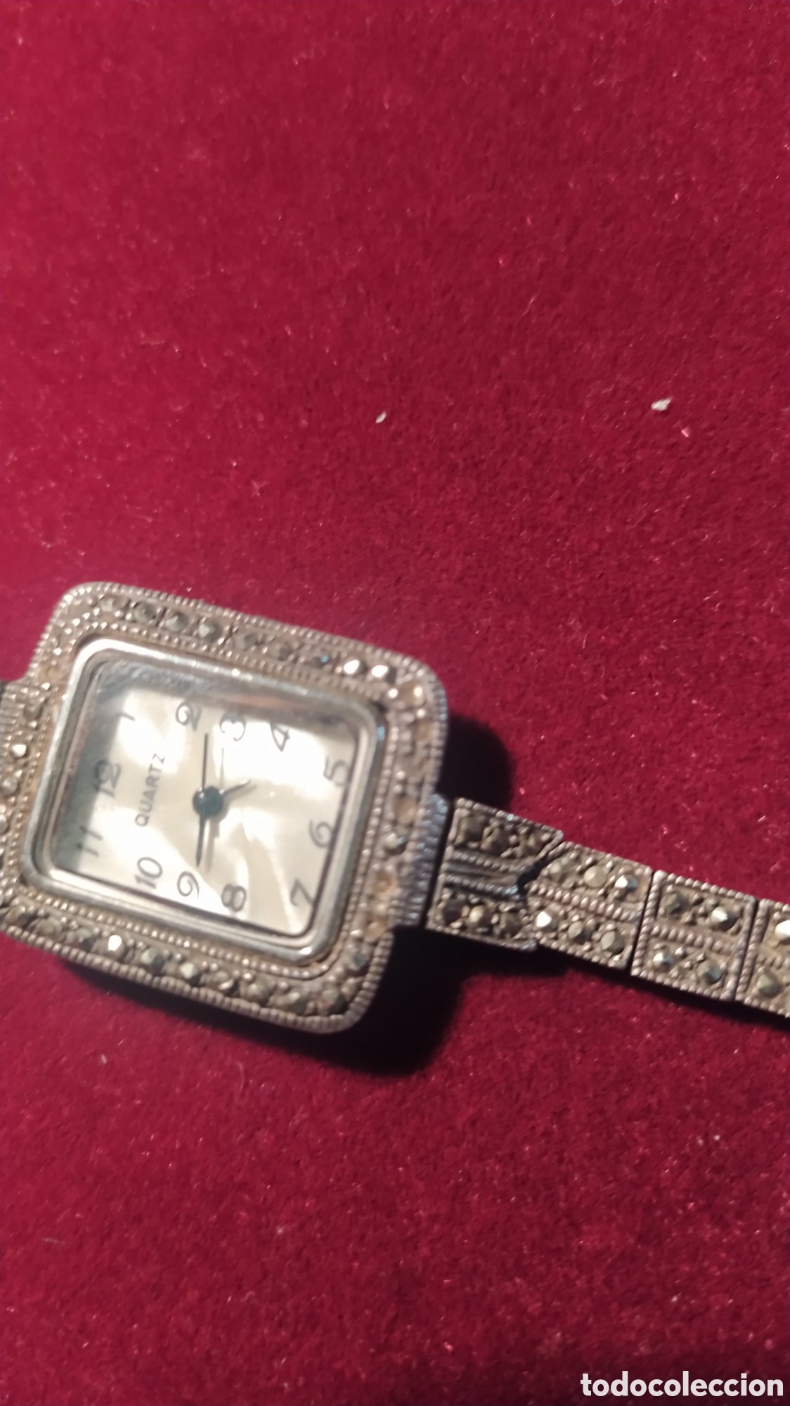 Relojes de pulsera: Reloj de plata y marquesitas - Foto 3
