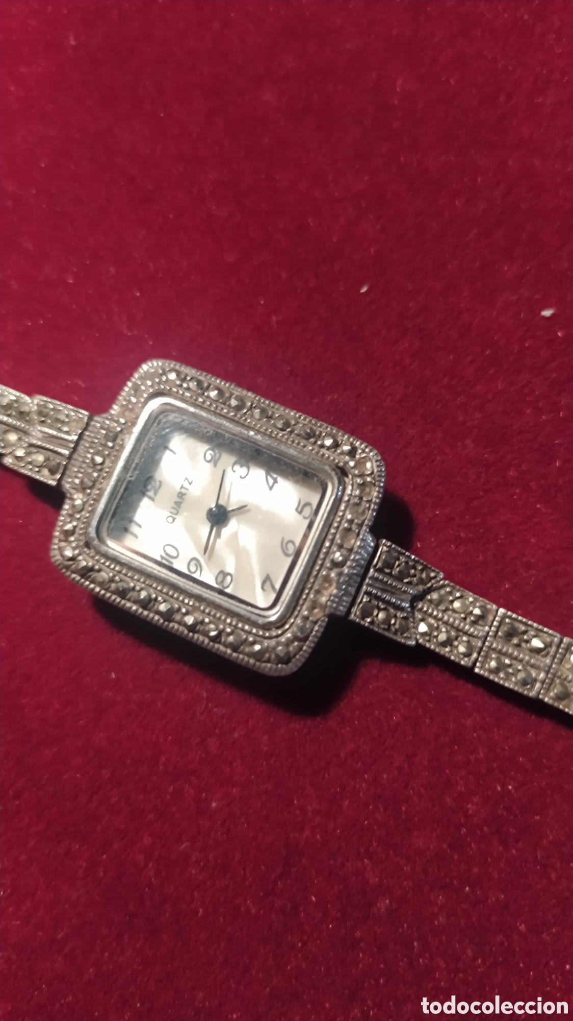 Relojes de pulsera: Reloj de plata y marquesitas - Foto 6