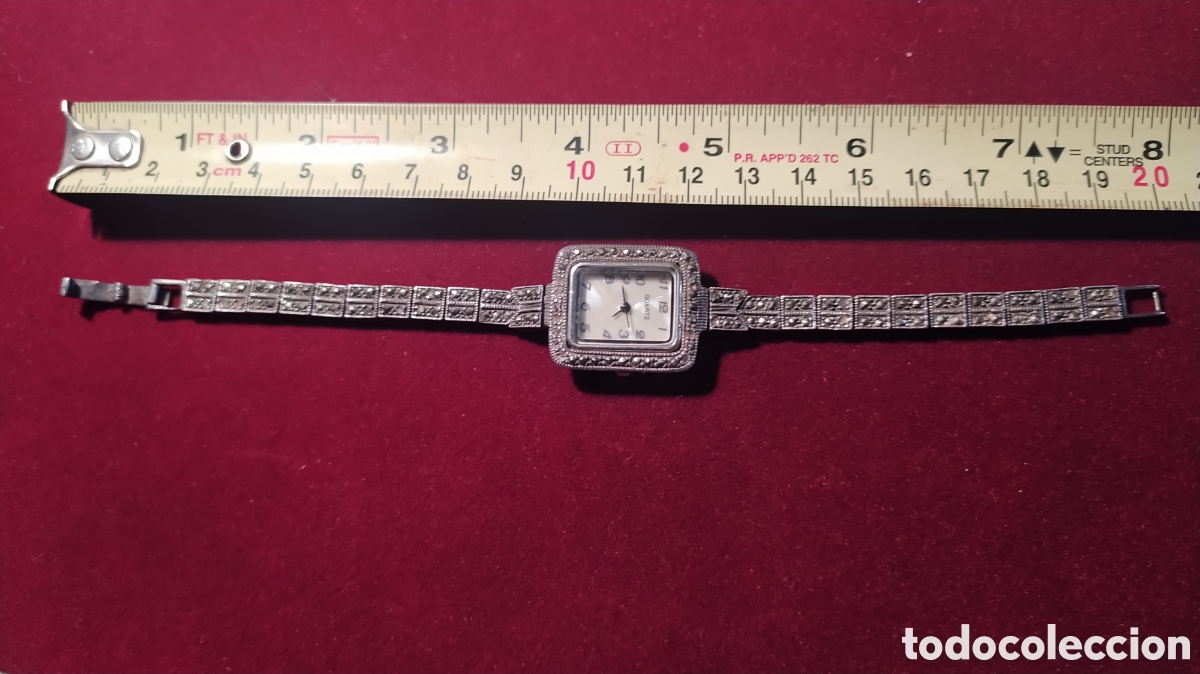 Relojes de pulsera: Reloj de plata y marquesitas - Foto 11
