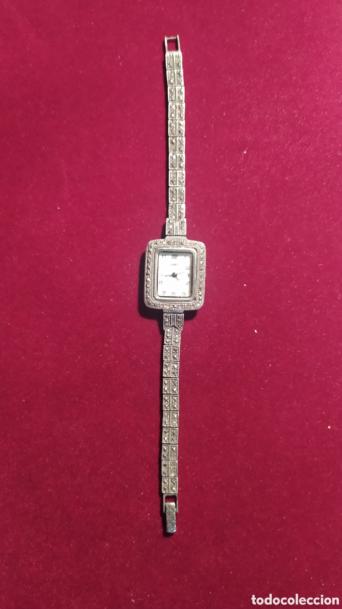Relojes de pulsera: Reloj de plata y marquesitas - Foto 1