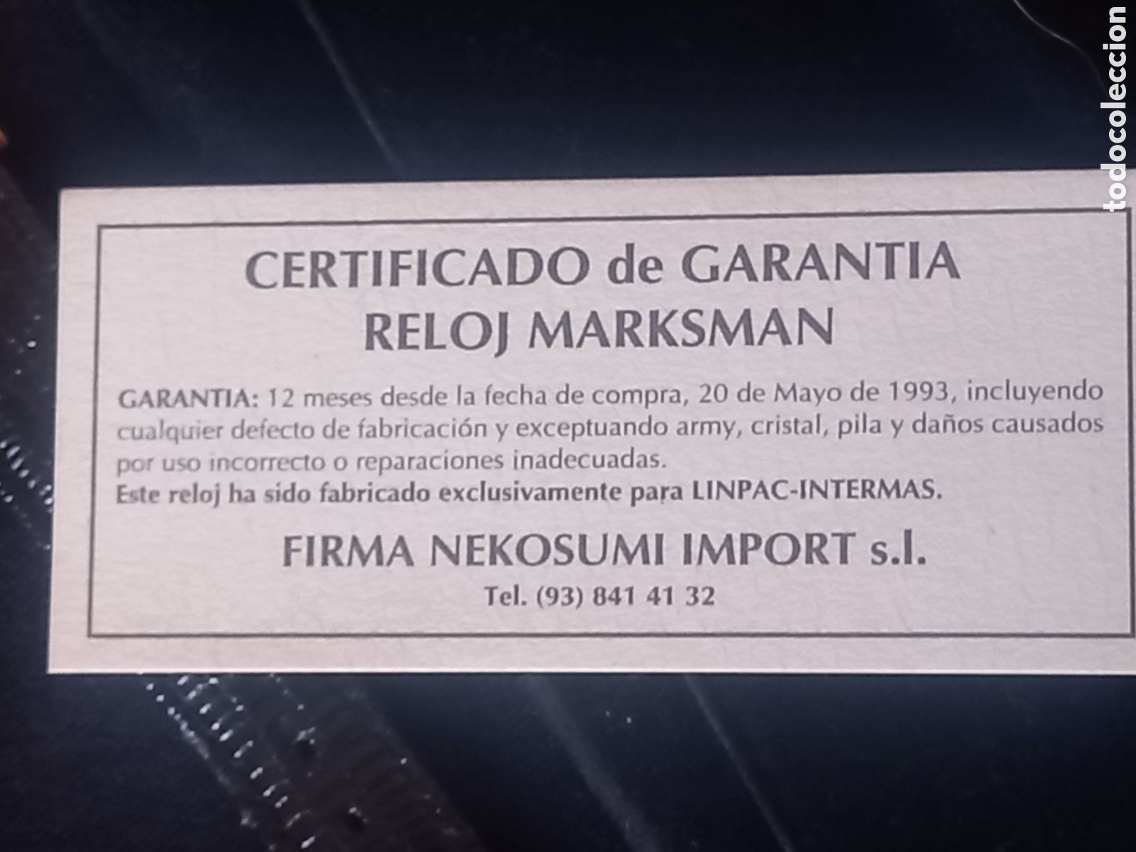 Relojes de pulsera: Reloj MARKSMAN. Con certificado..Sin uso - Foto 3