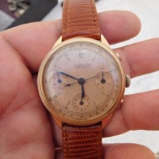 Relojes de pulsera: RELOJ CRONOGRAFO MANUAL DE LA MARCA EBERHARD ORO 18K PRE EXTRA FORT AÑOS 40