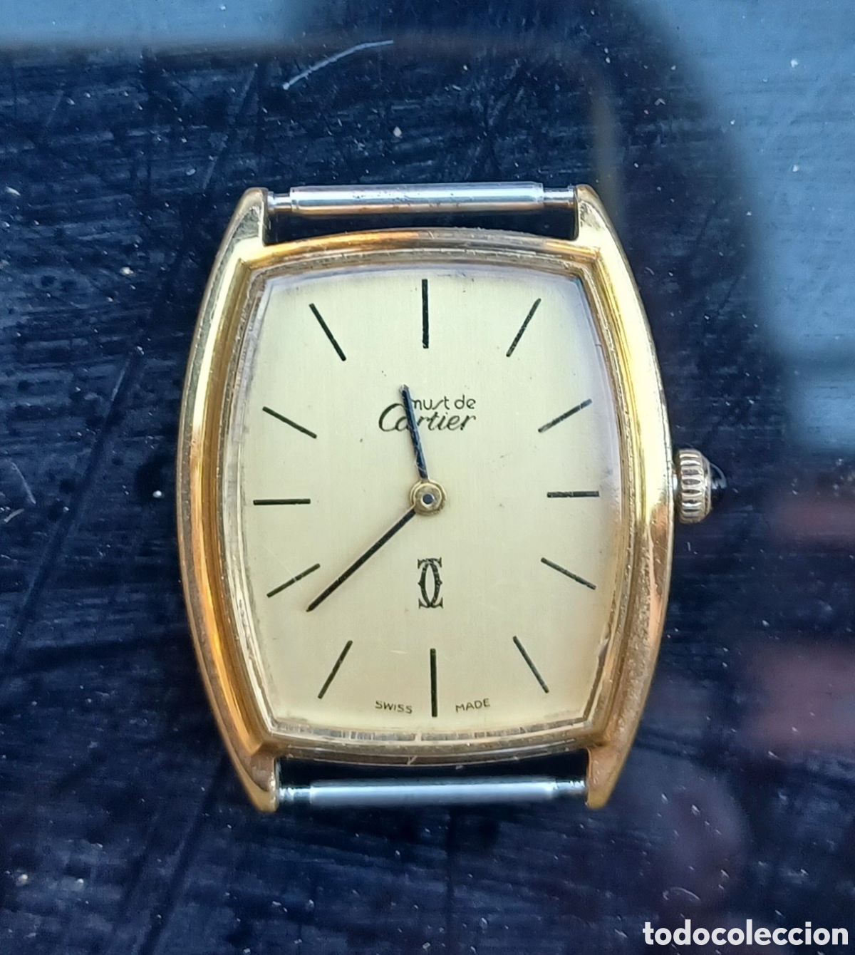 Reloj must de 2025 cartier 18k gold electroplated