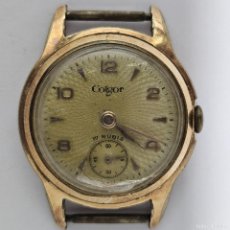 Relojes de pulsera: RELOJ COLGOR-CALIBRE ETA 2325-17 RUBIS-SWISS-PLAQUE ORO-DIAMETRO 23,5 MM. MILIMETROS-AÑOS 50-60