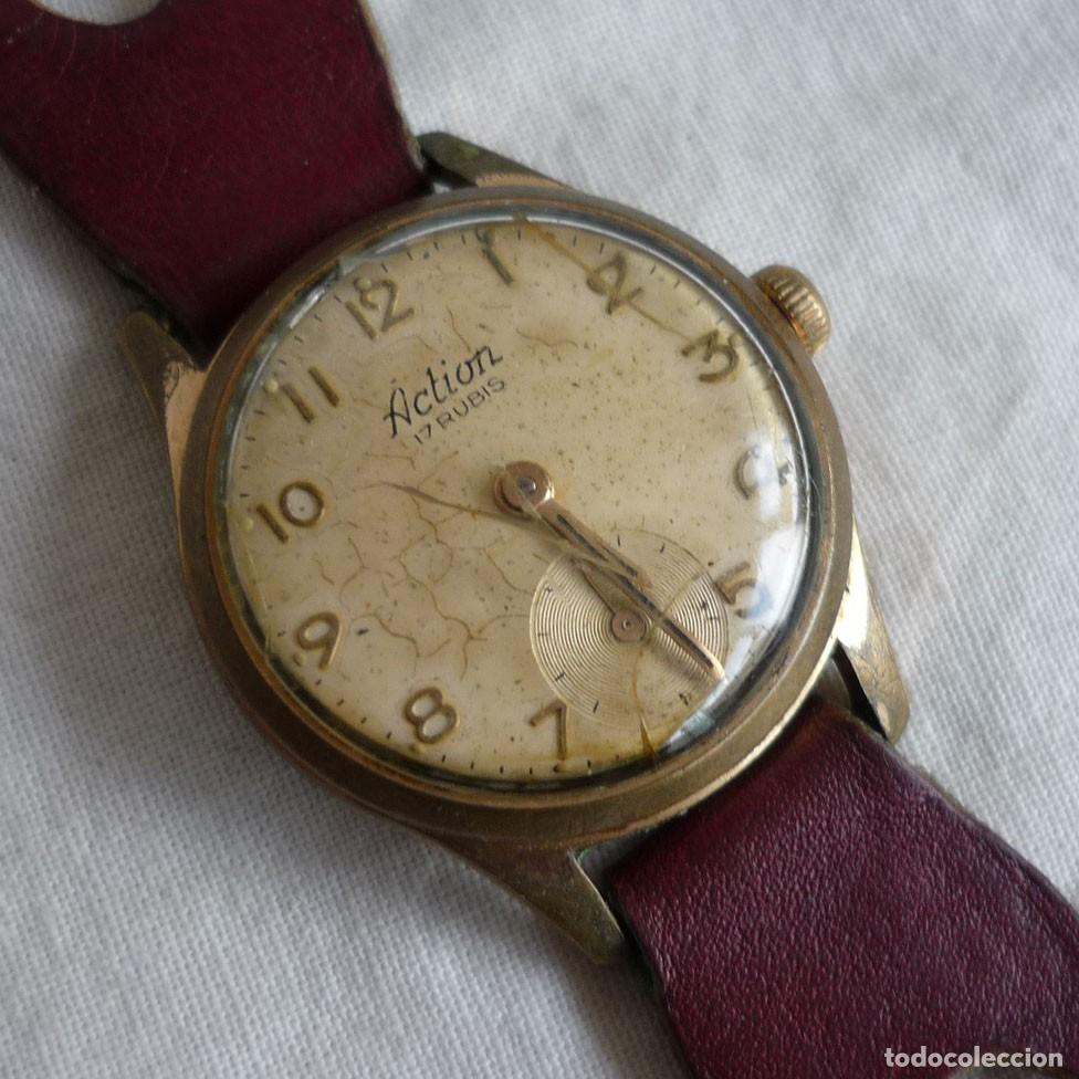 Relojes de pulsera: Reloj de pulsera Act&iacute;on a cuerda funcionando - Foto 1