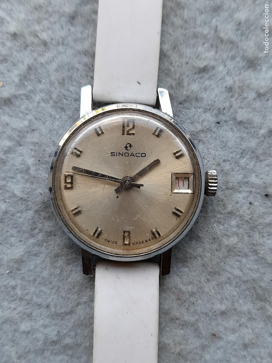 Relojes de pulsera: Reloj Marca Sindaco. Cl&aacute;sico de dama. - Foto 2