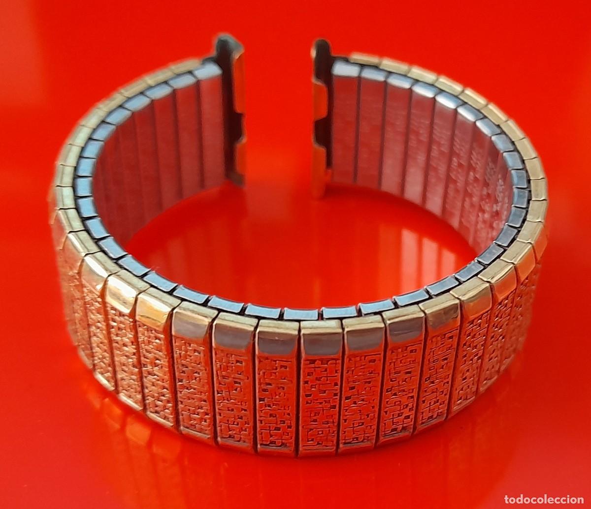 Relojes de pulsera: PULSERA EXTENSIBLE CHAPA ORO - Foto 1