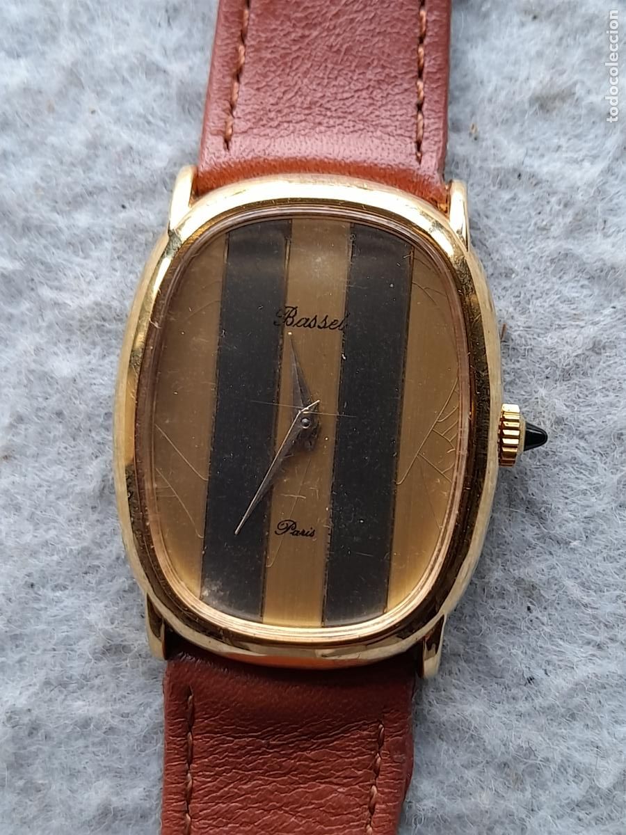 Relojes de pulsera: Reloj Marca Bassel Par&iacute;s. Mec&aacute;nico. Funcionando. - Foto 5