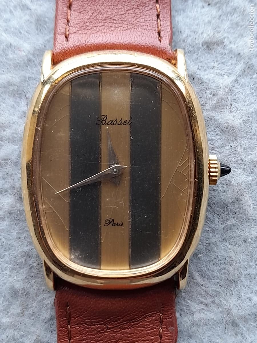 Relojes de pulsera: Reloj Marca Bassel Par&iacute;s. Mec&aacute;nico. Funcionando. - Foto 11