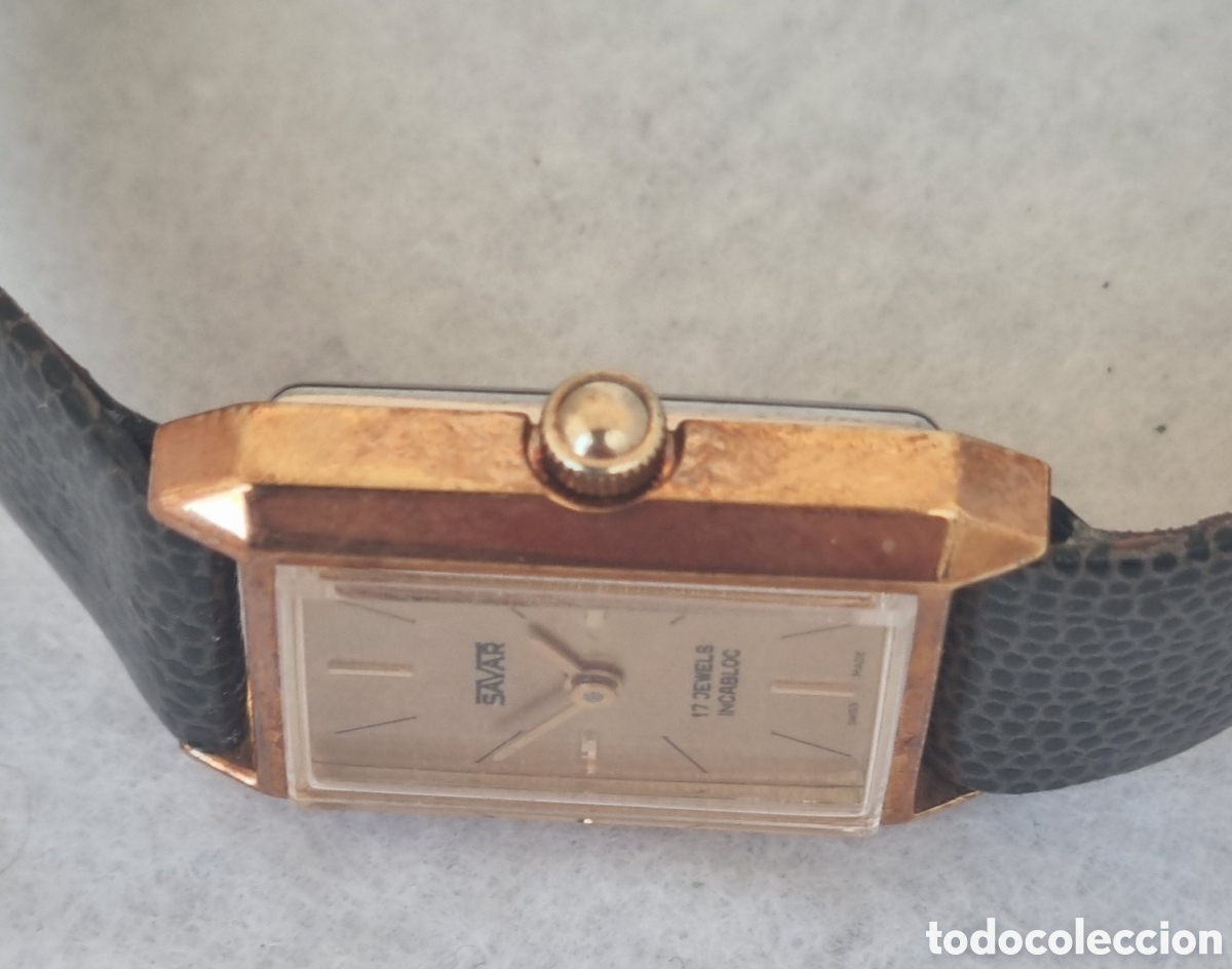 Relojes de pulsera: Reloj Savar mec&aacute;nico NOS - Foto 7