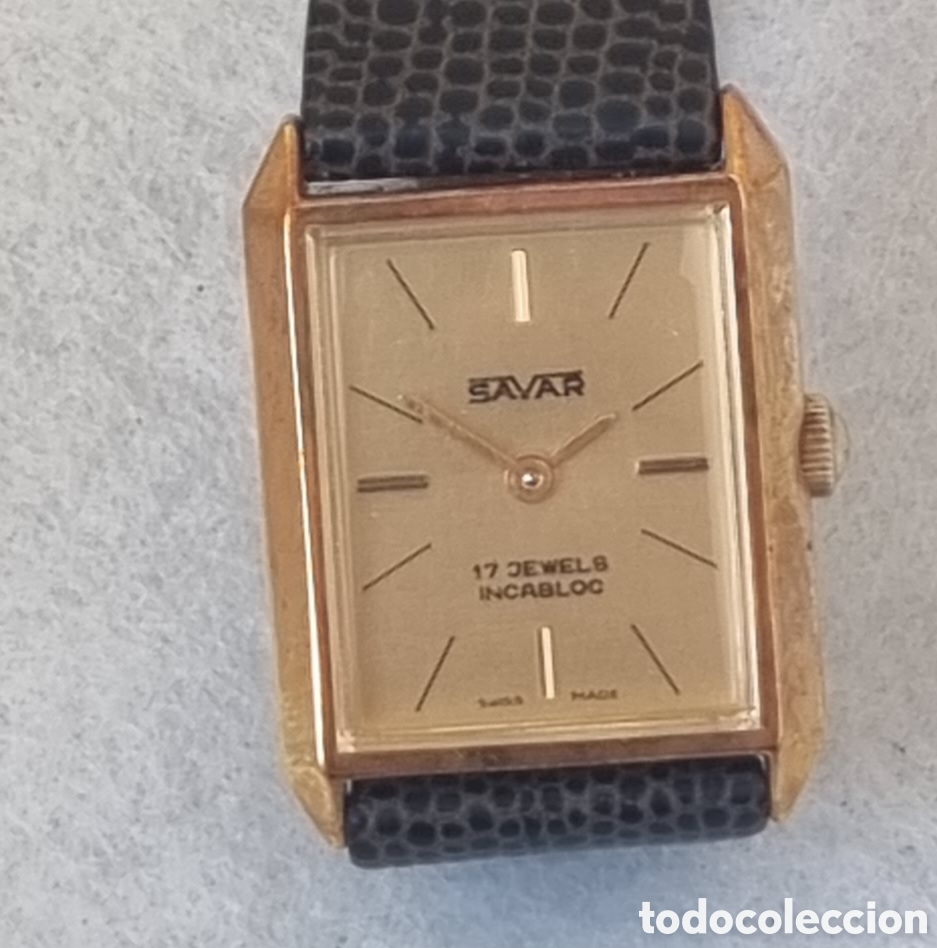 Relojes de pulsera: Reloj Savar mec&aacute;nico NOS - Foto 9