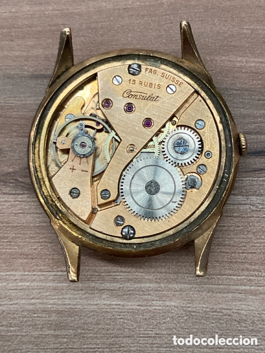 Relojes de pulsera: CONSULAT .17 rubis.Funciona - Foto 4