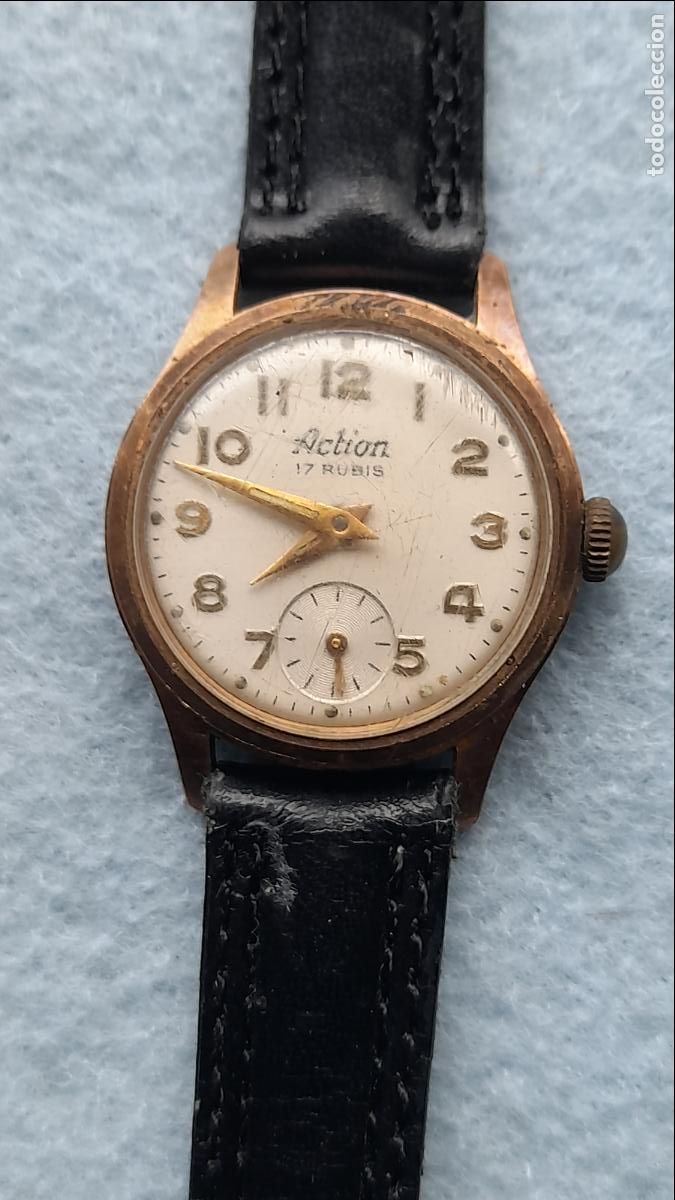 Relojes de pulsera: Reloj Marca Action. Cl&aacute;sico de dama. Funcionando. - Foto 4