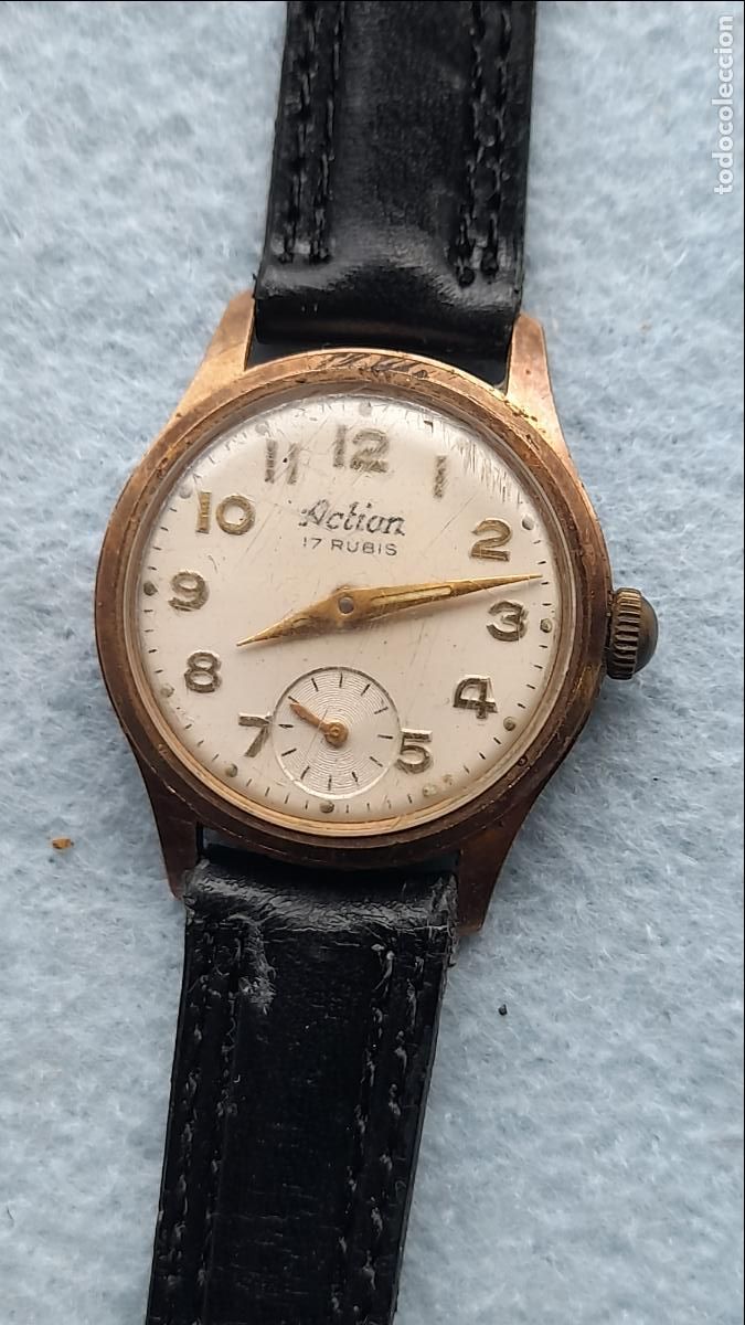 Relojes de pulsera: Reloj Marca Action. Cl&aacute;sico de dama. Funcionando. - Foto 8
