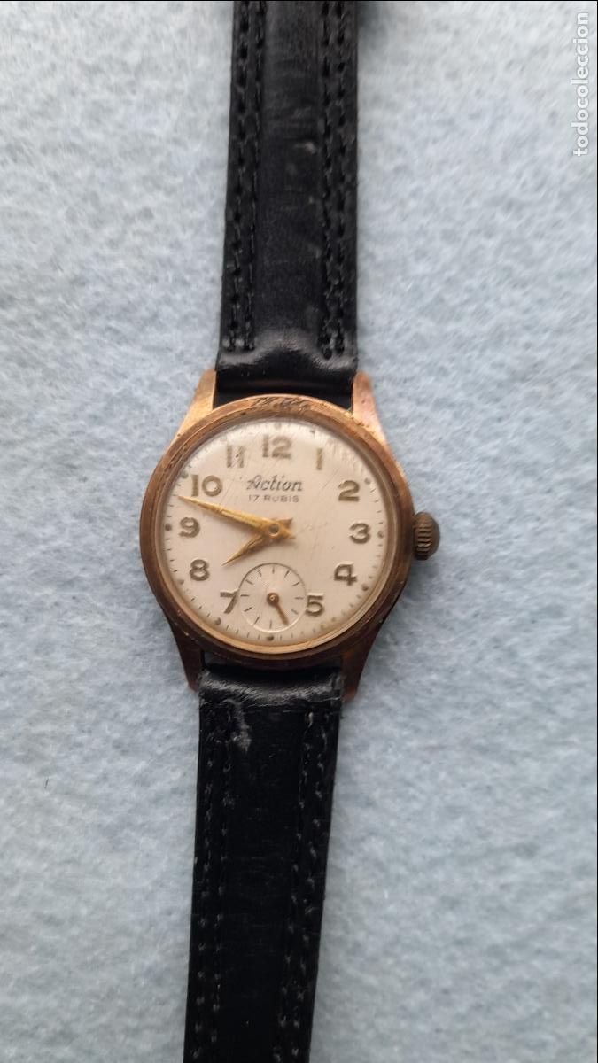 Relojes de pulsera: Reloj Marca Action. Cl&aacute;sico de dama. Funcionando. - Foto 1