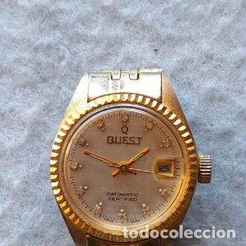 Relojes de pulsera: Reloj Marca Quest. Cl&aacute;sico de dama. - Foto 9