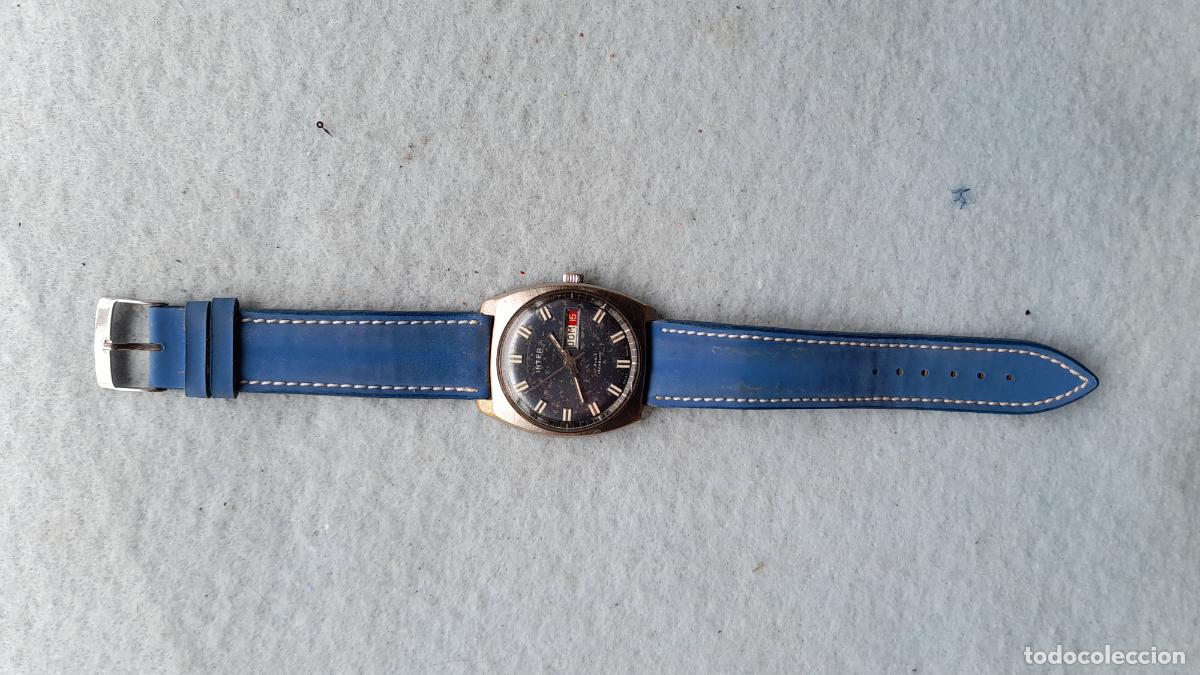Relojes de pulsera: Reloj Marca Inter. Cl&aacute;sico de Caballero. Funcionando. - Foto 2