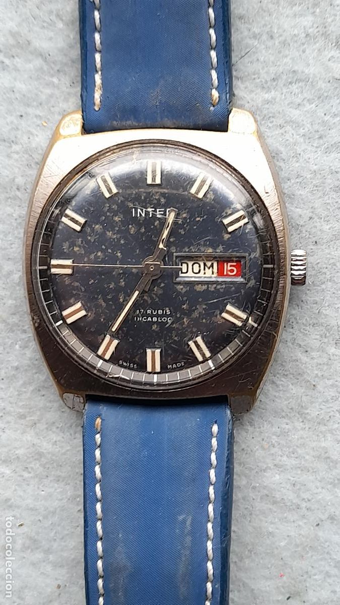 Relojes de pulsera: Reloj Marca Inter. Cl&aacute;sico de Caballero. Funcionando. - Foto 1