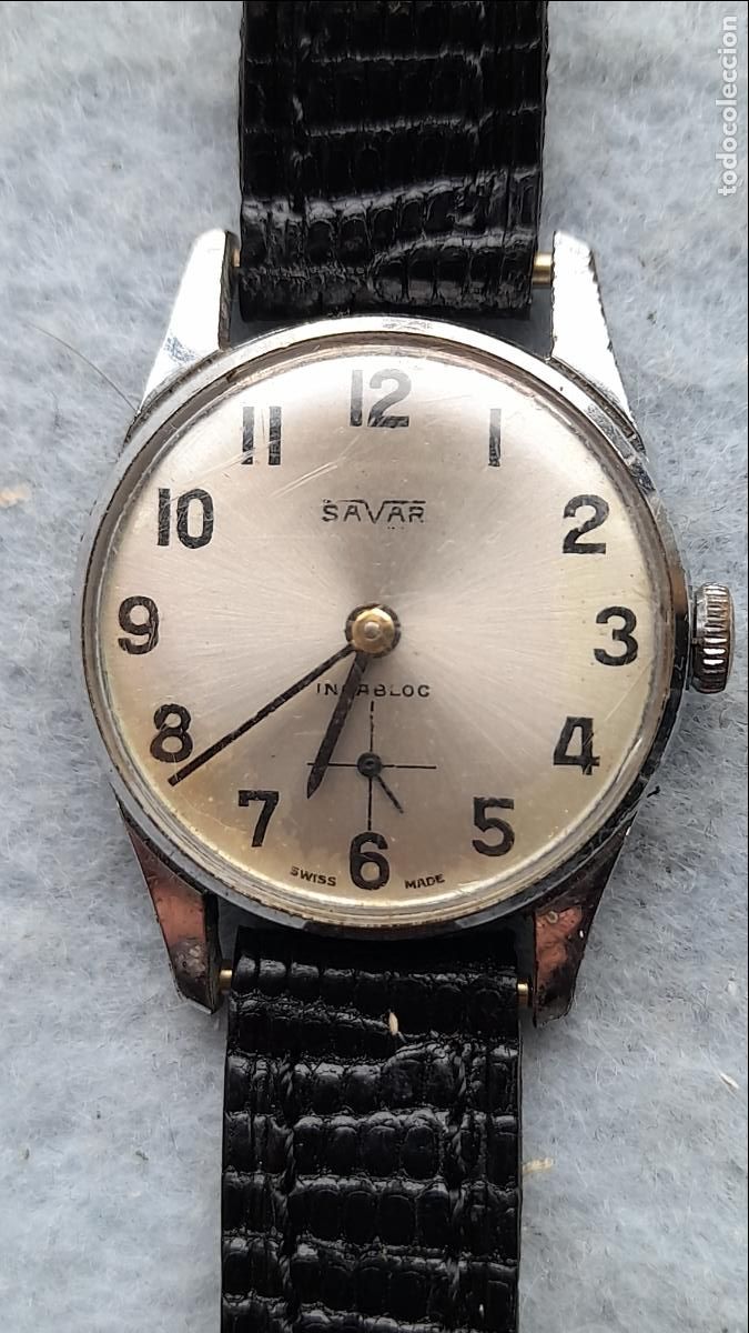 Relojes de pulsera: Reloj Marca Savar. Cl&aacute;sico de dama. Funcionando. - Foto 7