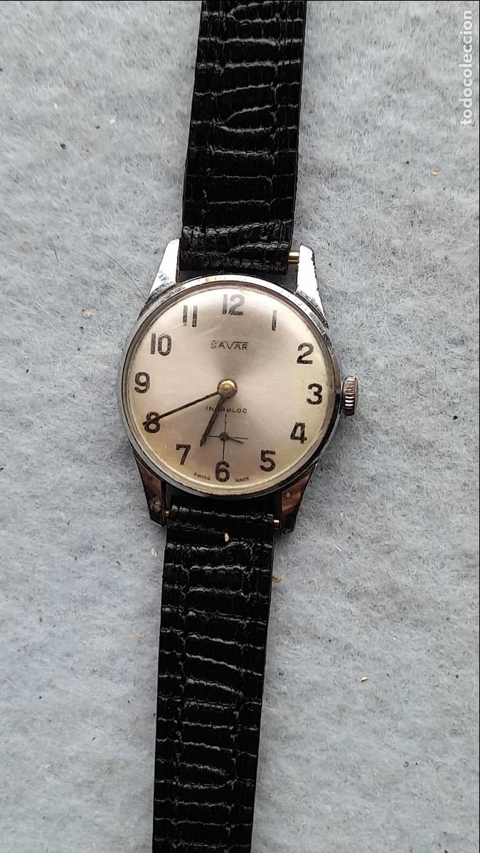 Relojes de pulsera: Reloj Marca Savar. Cl&aacute;sico de dama. Funcionando. - Foto 8