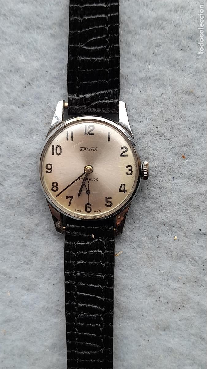 Relojes de pulsera: Reloj Marca Savar. Cl&aacute;sico de dama. Funcionando. - Foto 1
