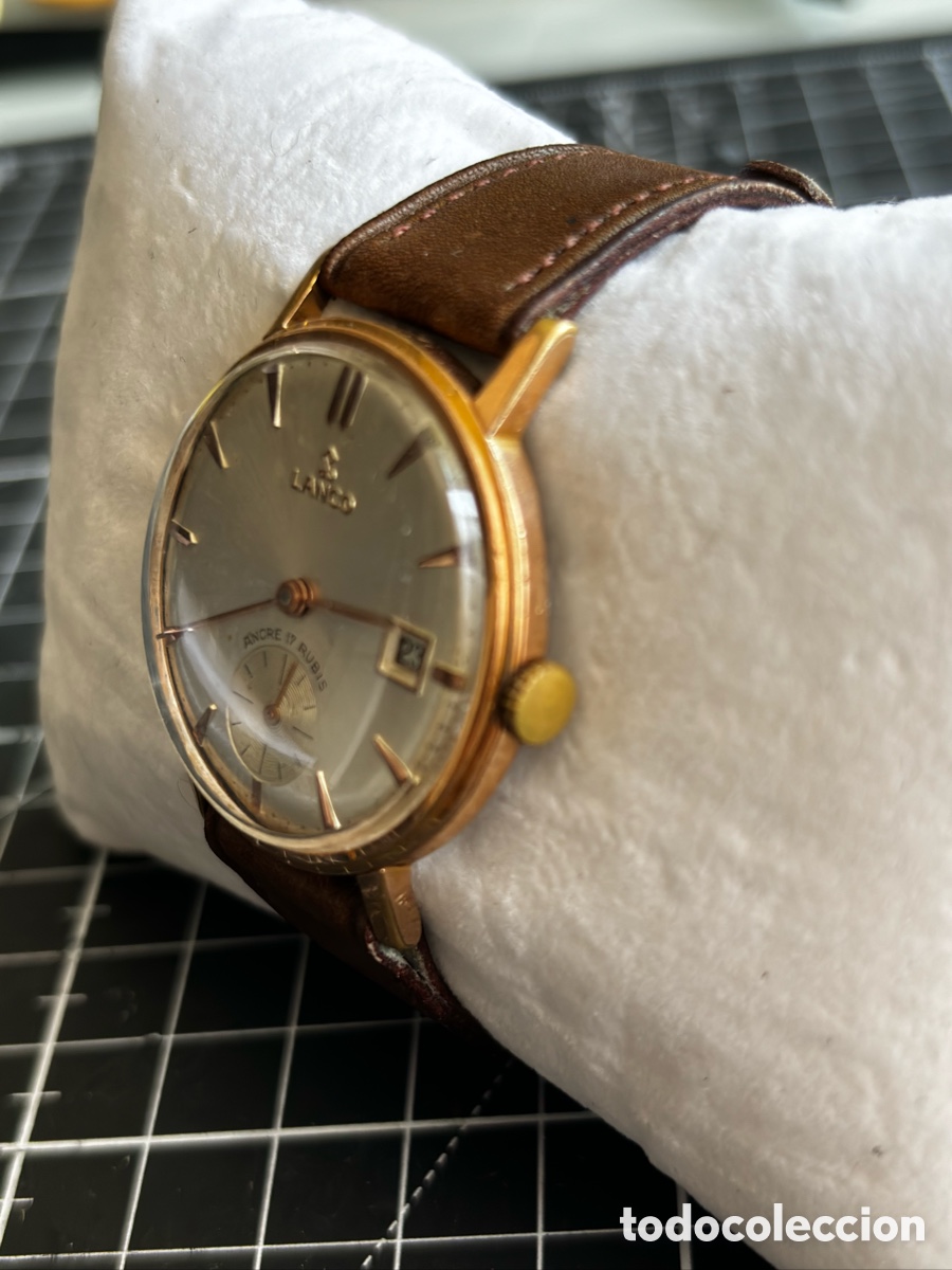 Relojes de pulsera: Reloj Suizo Lanco 34mm Funcionando. - Foto 4