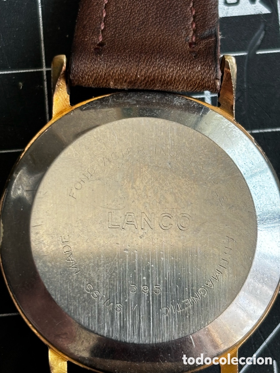 Relojes de pulsera: Reloj Suizo Lanco 34mm Funcionando. - Foto 7