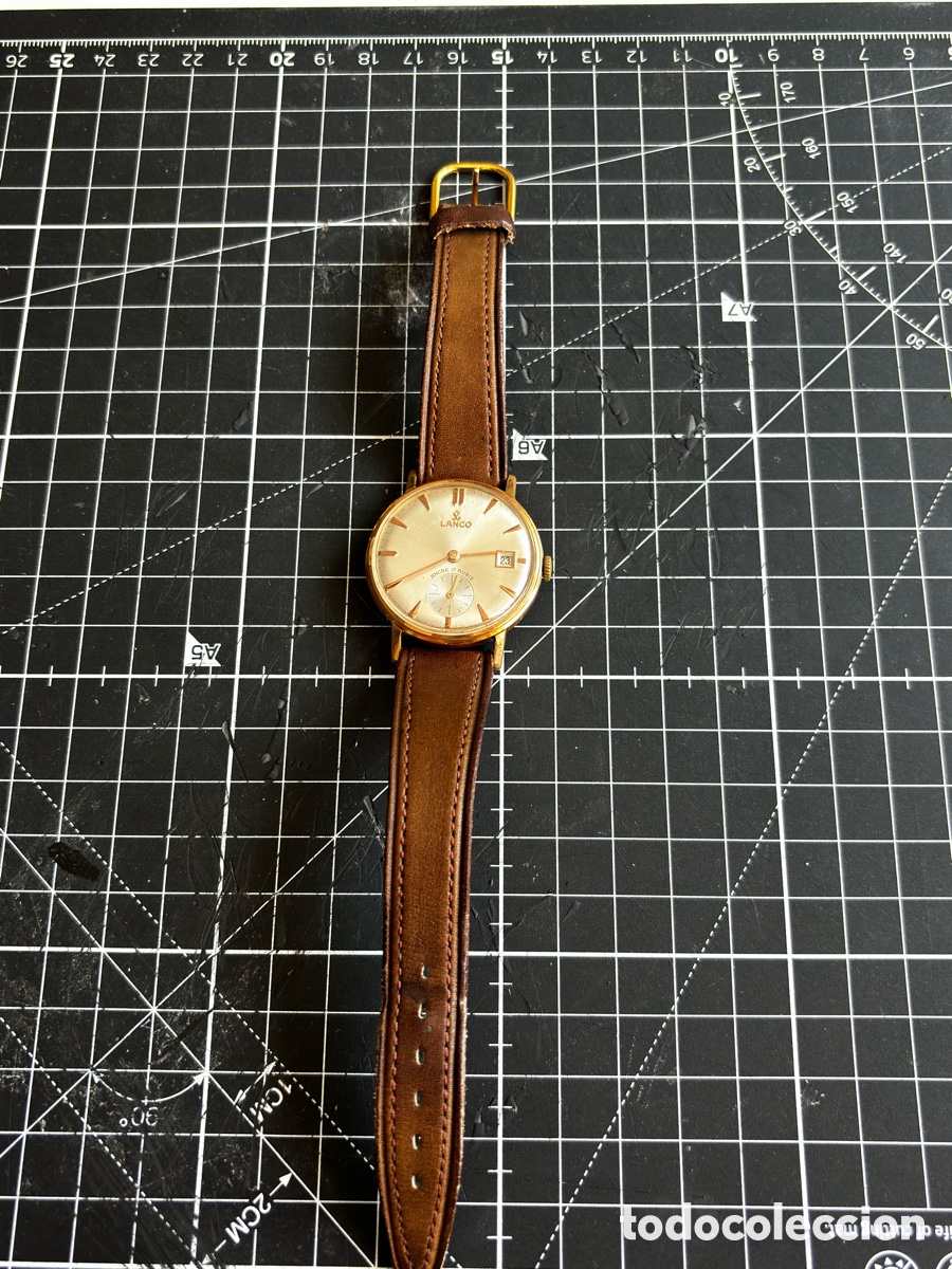 Relojes de pulsera: Reloj Suizo Lanco 34mm Funcionando. - Foto 9