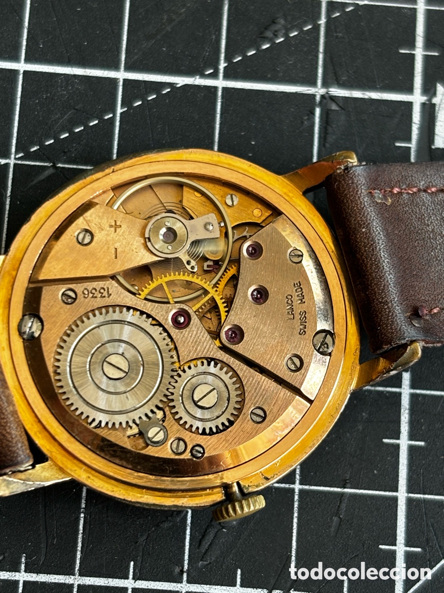 Relojes de pulsera: Reloj Suizo Lanco 34mm Funcionando. - Foto 10