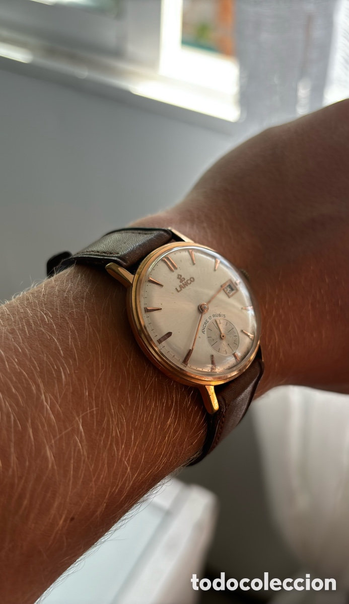 Relojes de pulsera: Reloj Suizo Lanco 34mm Funcionando. - Foto 1