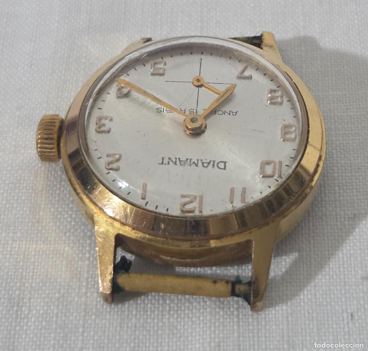 Relojes de pulsera: Reloj a cuerda Diamant, Funcionando - Foto 4